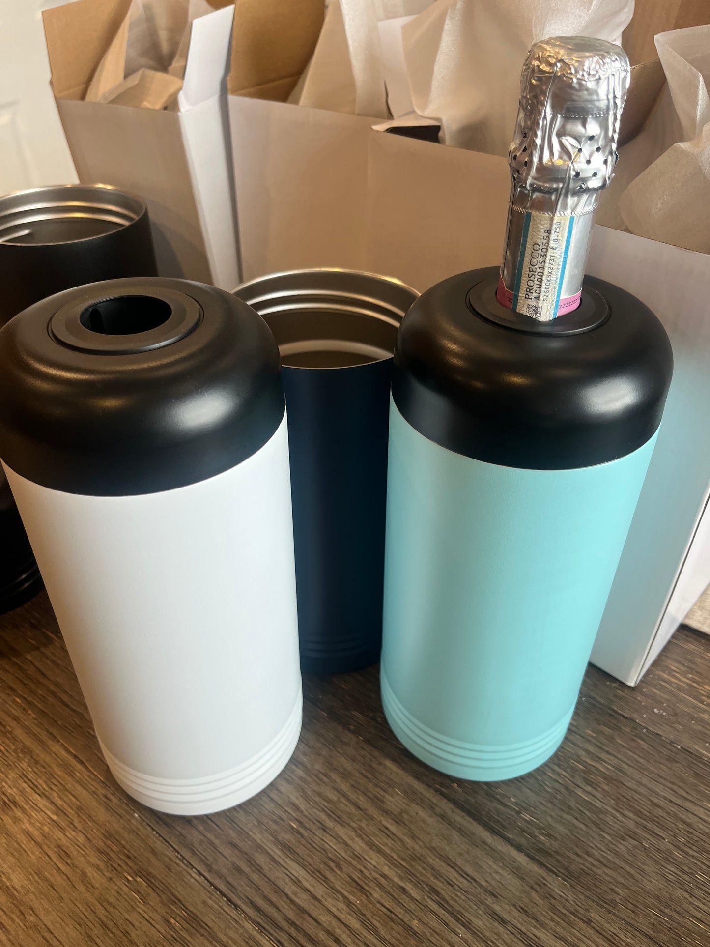 Wine Chiller insulated stainless steel powder coated