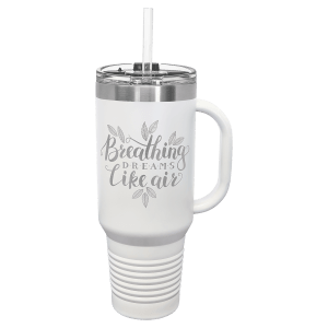 MONDO 40 oz. Industrial Strength Travel Mug with Handle, & Straw