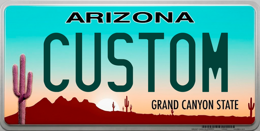 Arizona “Grand Canyon State” Custom License Plate – Personalized Metal Tag