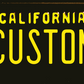 California Distressed Black Custom License Plate – Personalized Metal Tag