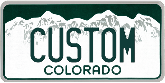 Colorado Mountain Custom License Plate – Personalized Metal Tag