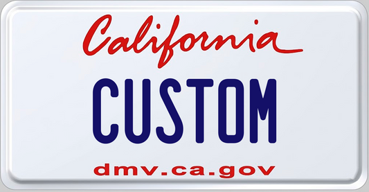 California Classic Custom License Plate – Personalized Metal Tag