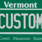 Vermont “Green Mountain State” Custom License Plate – Classic Green Design