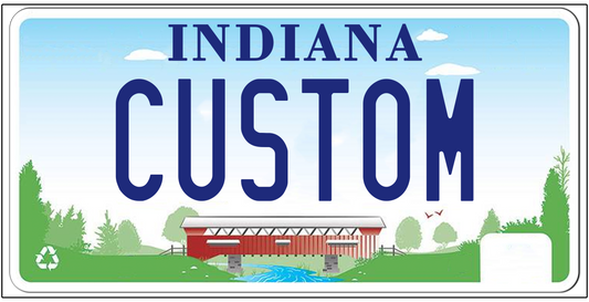 Indiana Scenic Bridge Custom License Plate – Personalized Metal Tag