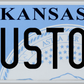 Kansas State Seal Custom License Plate – Personalized Metal Tag
