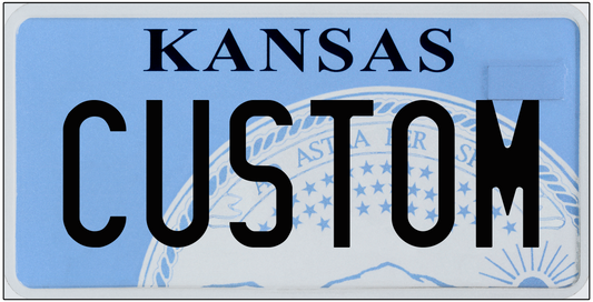 Kansas State Seal Custom License Plate – Personalized Metal Tag
