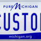 Michigan “Pure Michigan” Custom License Plate – Personalized Classic White Metal Tag
