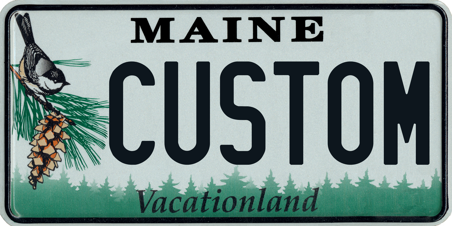 Maine “Vacationland” Custom License Plate – Personalized Metal Tag