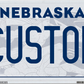 Nebraska Custom License Plate – Vintage Engraved Heritage Design