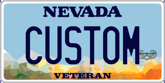Nevada Custom License Plate – Modern Low Poly Scenic Desert Design