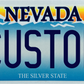Nevada “The Silver State” Custom License Plate – Classic Mountain Scenic Design
