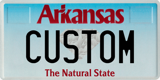 Arkansas “The Natural State” Custom License Plate