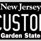 New Jersey “Garden State” Black Custom License Plate – Personalized Metal Tag
