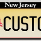 New Jersey Custom License Plate – Patriotic American Flag Premium Design