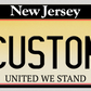 New Jersey Custom License Plate – Premium Classic Minimal Design