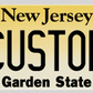 New Jersey “Garden State” Custom License Plate – Classic Yellow Gradient Design