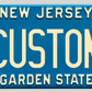 New Jersey “Garden State” Custom License Plate – Classic Embossed Minimal Design
