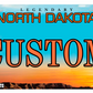 North Dakota “Peace Garden State” Custom License Plate – Scenic Design