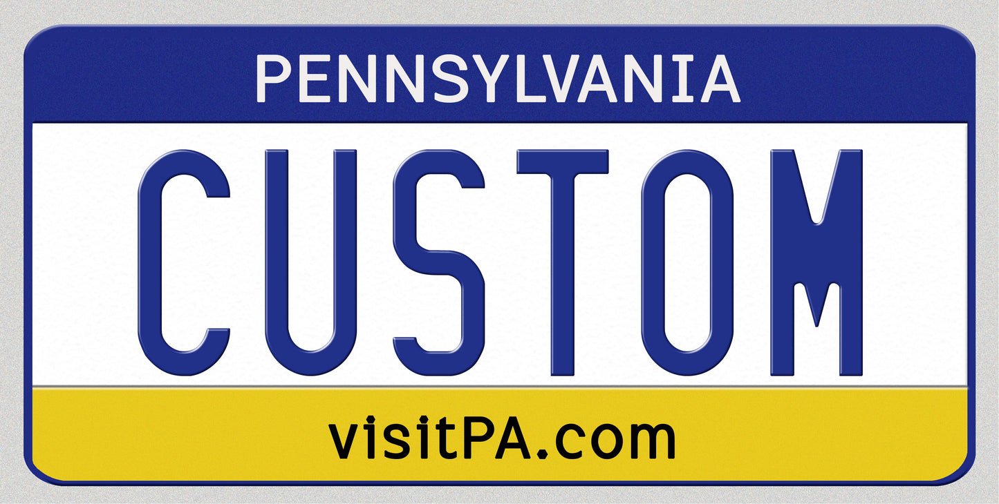 Pennsylvania “visitPA.com” Custom License Plate – Classic Design