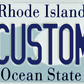 Rhode Island “Ocean State” Custom License Plate – Wave Design