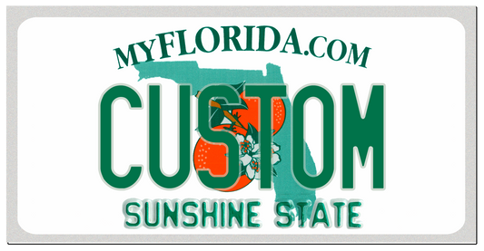Florida “Sunshine State” Custom License Plate – Personalized Metal Tag