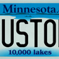 Minnesota “10,000 Lakes” Custom License Plate – Personalized Scenic Metal Tag