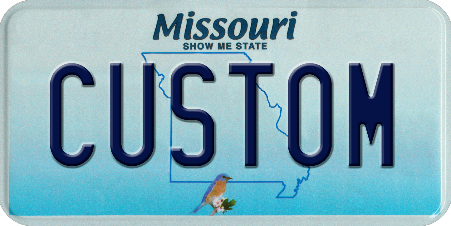 Missouri “Show Me State” Custom License Plate – Personalized Classic Metal Tag