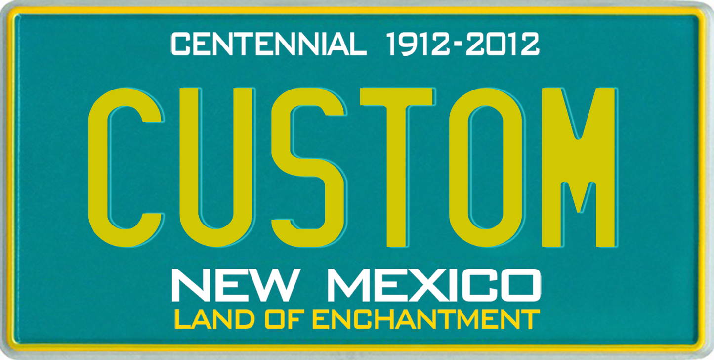 New Mexico “Land of Enchantment” Custom License Plate – Centennial Style Design