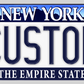 New York “Empire State” Custom License Plate – Classic Skyline Design