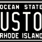 Rhode Island “Ocean State” Black Custom License Plate – Personalized Metal Tag