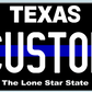 Texas Black “The Lone Star State” Custom License Plate – Premium Style