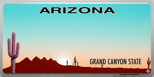 Arizona “Grand Canyon State” Custom License Plate – Personalized Metal Tag