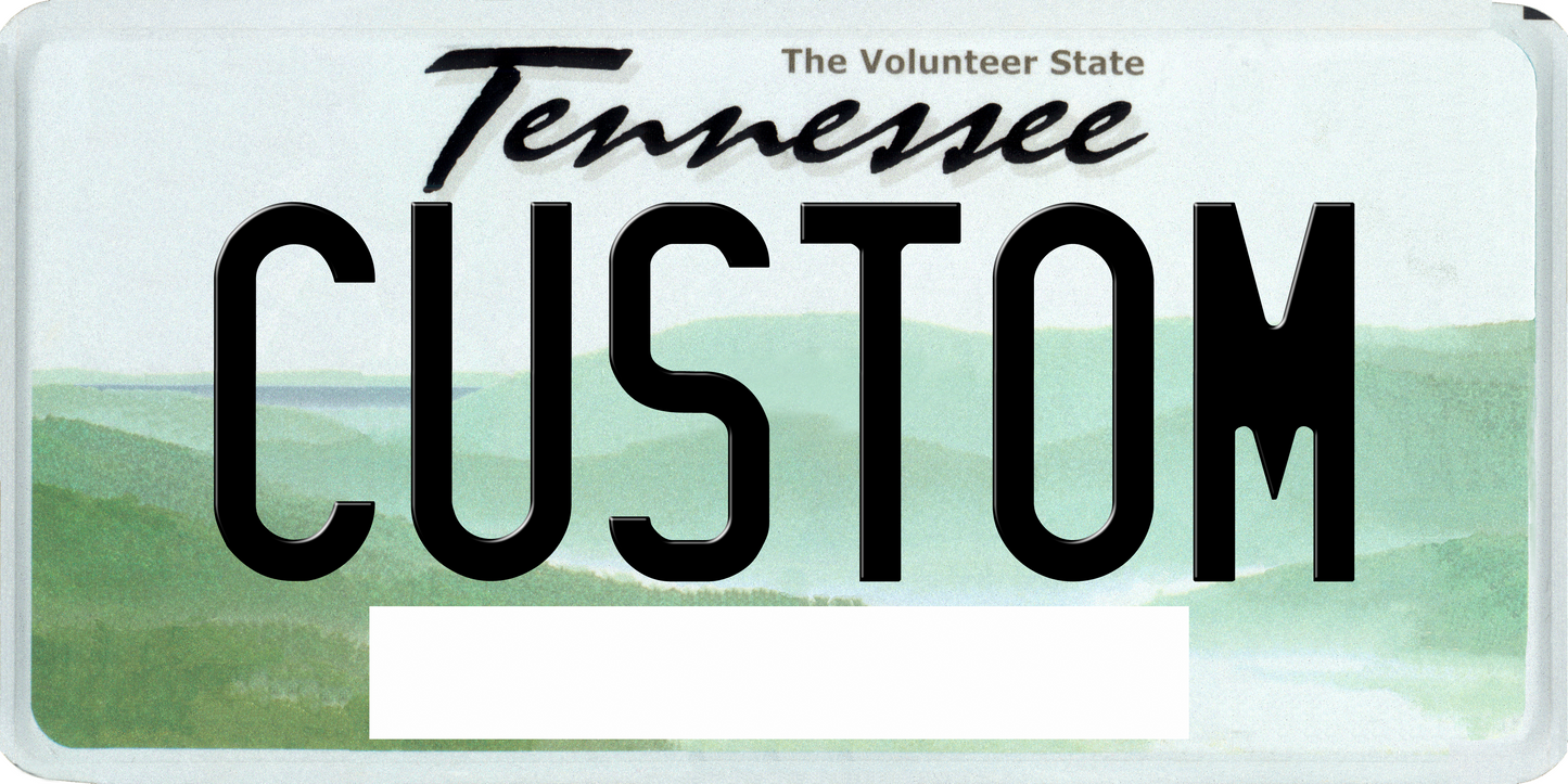 Tennessee License Plate