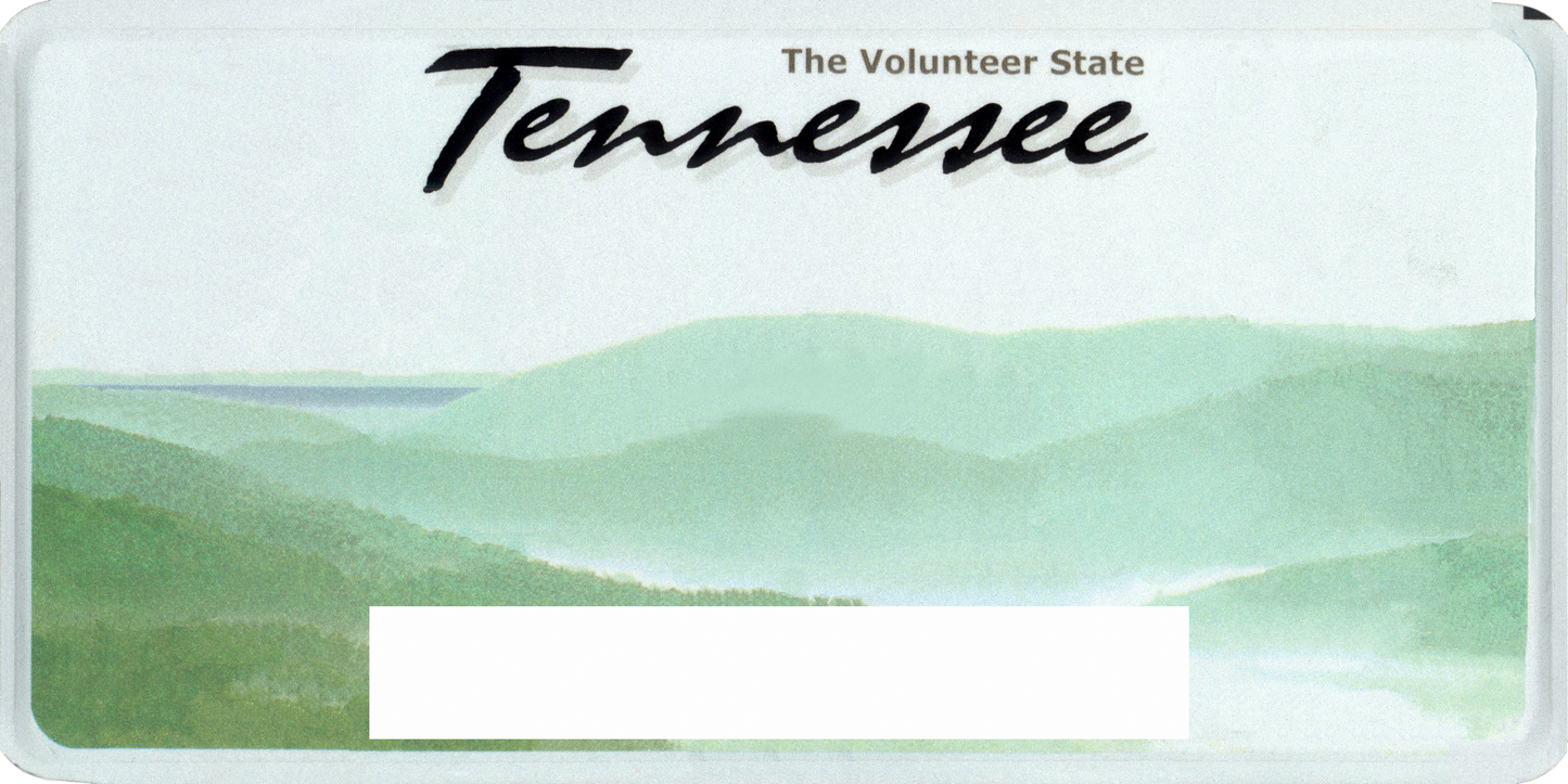 Tennessee License Plate