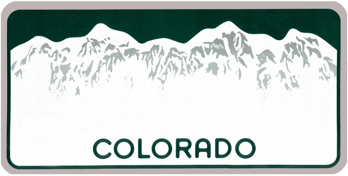 Colorado Mountain Custom License Plate – Personalized Metal Tag ...