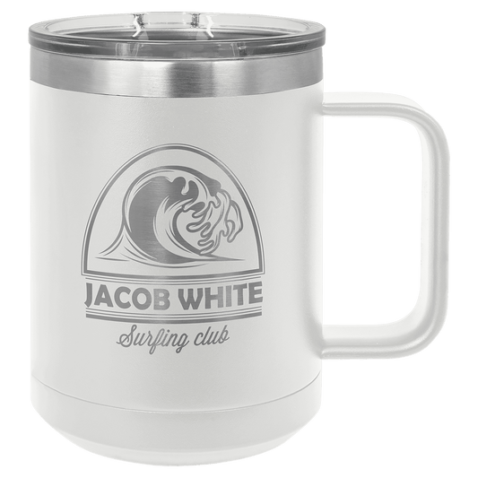15 oz. Stainless Steel Coffee mug