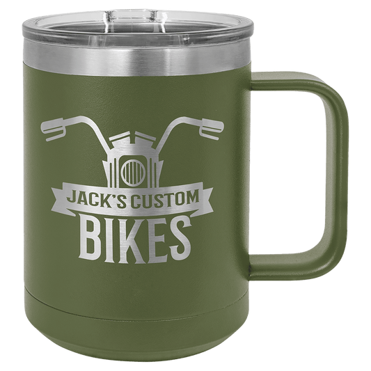 15 oz. Stainless Steel Coffee mug
