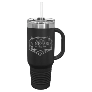 MONDO 40 oz. Industrial Strength Travel Mug with Handle,  & Straw