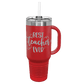 MONDO 40 oz. Industrial Strength Travel Mug with Handle,  & Straw