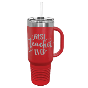 MONDO 40 oz. Industrial Strength Travel Mug with Handle,  & Straw