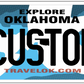 Oklahoma “Explore Oklahoma” Custom License Plate – Bird Scenic Design