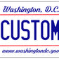 Washington D.C. Custom License Plate – Black & Red Classic Design