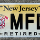 One Custom Stainless Steel License Plate