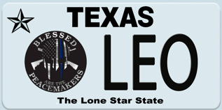 Texas “The Lone Star State” Custom License Plate – Classic Design
